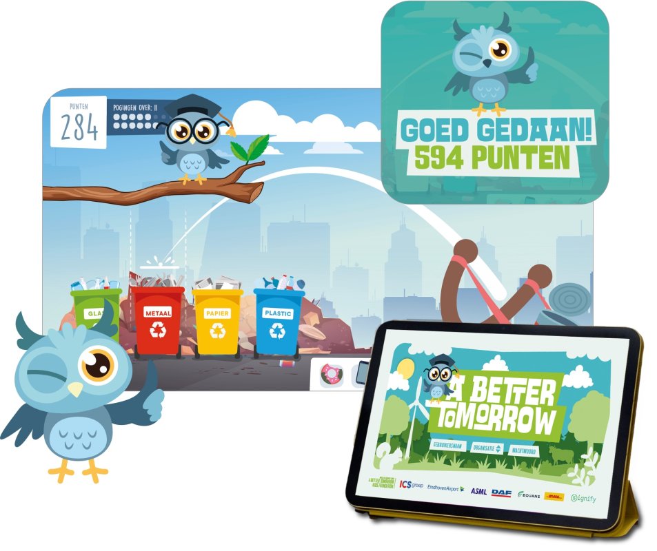 Een gratis platform WAAR DE JEUGD spelEnderwijs kennis maakt met duurzaamheid